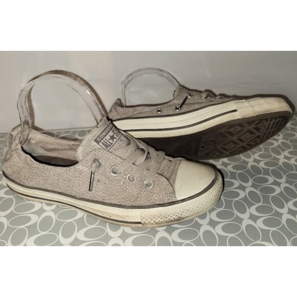 Womens‎ Converse Khaki Eyelet Stretch Laceup size 8 - Picture 2 of 6